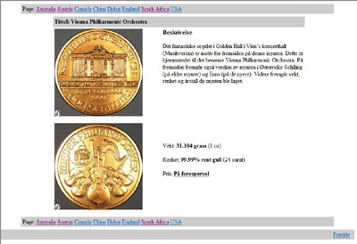 Storeberg Invest's Gold Coins Page